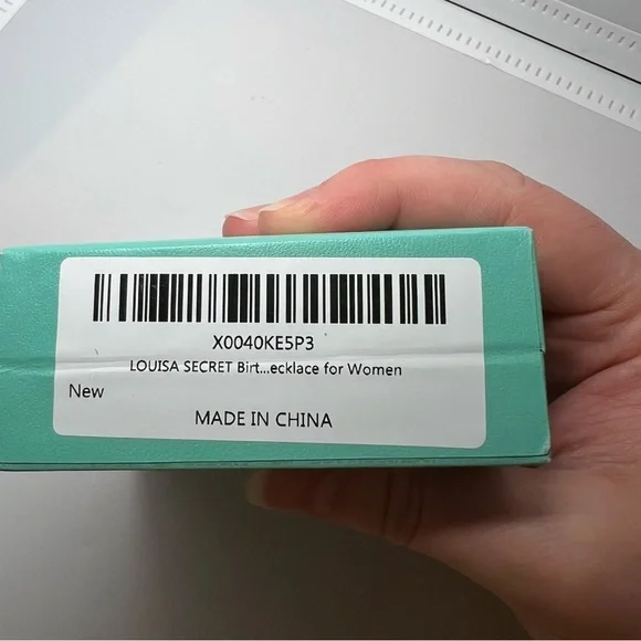 Louisa Secret Double Heart Birthstone Necklace Women Sterling Silver Emerald - Picture 7 of 7